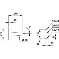 Dimension Drawing (without table) - JGM001 KC MBW 200 RAL