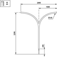 Dimension Drawing (without table) - JGM002 KR MBP-T 1000 60 RAL