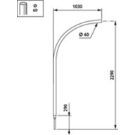 Dimension Drawing (without table) - JGM002 KR MBP-S 1000 60 RAL