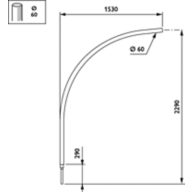 Dimension Drawing (without table) - JGM002 KR MBP-S 1500 60 RAL