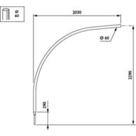 Dimension Drawing (without table) - JGM002 KR MBP-S 2000 60 RAL