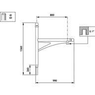 Dimension Drawing (without table) - JSB710 MBP-S 800 60 RAL