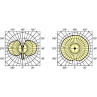 Light Distribution Diagram - MASTERC CDM-T 70W/830 G12 1CT/12