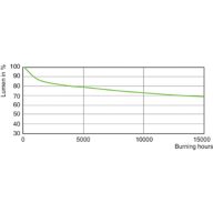 Lumen Maintenance Diagram - MASTERC CDM-TC Elite 35W/942 G8.5 1CT