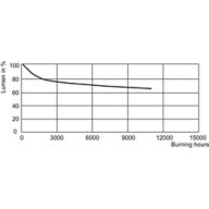 Lumen Maintenance Diagram - MHN-TD 150W/842 RX7s 1CT/12