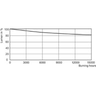 Lumen Maintenance Diagram - MASTER SDW-T 50W/825 PG12-1 1SL/12