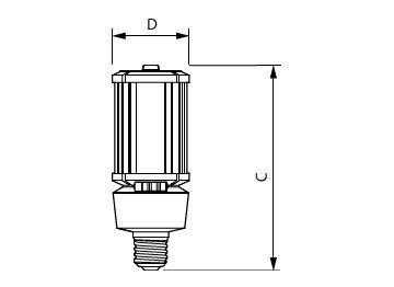 Dimension Drawing (with table) - 18-12-9CC/LED/3PW/3CCT/E26 BB 6/1