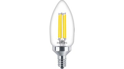 Ultra efficace Ampoule transparente à filament B11 E12 de 60 W (2)