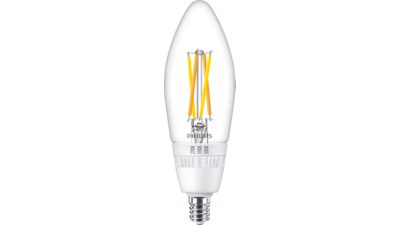 LED Filament Candle Clear 40W B12 E12 x3