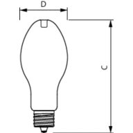Dimension Drawing (with table) - 45GC/LED/830 EX39 BB 6/1
