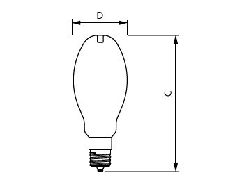 Dimension Drawing (with table) - 54GC/LED/830 EX39 BB 6/1