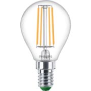 Ultra efficiente Lampadina a candela a filamento UltraEfficient trasparente 40 W P45 E14