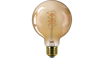 LED Hue Filament bulb bärnstensgul 60 W G95 E27