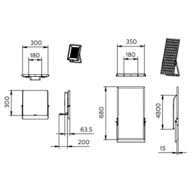Dimension Drawing (without table) - BVP085 LED42/830