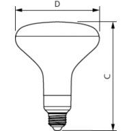  Single Contact Medium Screw BR40 Frosted