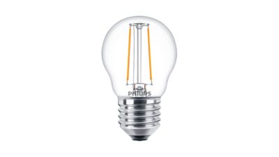 LED Lumânare cu filament transparentă 25 W filament P45 E27