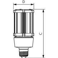  Single Contact Medium Screw Corncob Clear