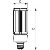  Single Contact Medium Screw Corncob Clear