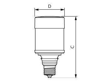 Dimension Drawing (with table) - 150CC/LED/840/LS EX39 G2 BB 3/1