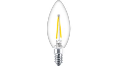 LED Filament Candle Clear 40W B11 E12 x3