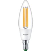 Ultraeficiente Vela de filamento transparente 40&nbsp;W B35 E14