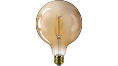 LED Lemputė geltona, 40 W G125 E27