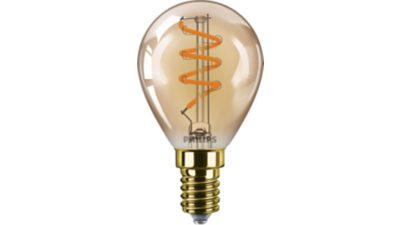 LED Ampoule ambre à filament 25 W P45 E14
