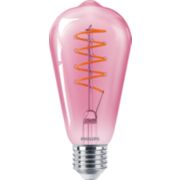 LED Bombilla de filamento rosa 25&nbsp;W ST19 E27