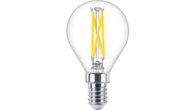 LED Διαφανές κερί με νήμα 25W P45 E14