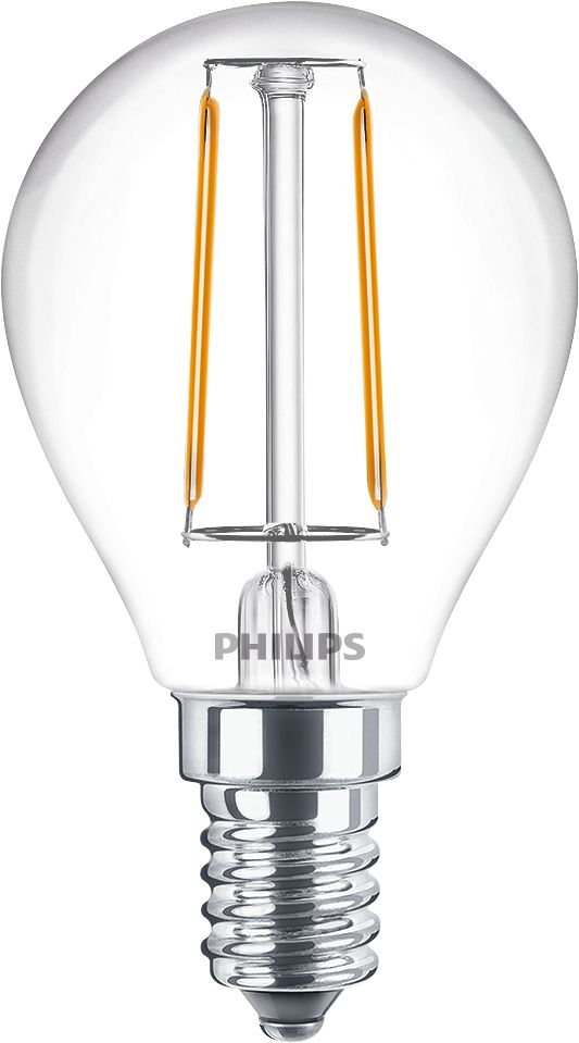 LED Filament-Kerzenlampe, transparent, 25W, P45, E14 x2 | 8719514300323 ...