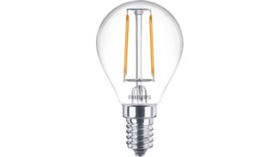 LED Filament Candle Clear 25W Filament P45 E14 x2