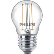 LED Filamentmignon, klar, 25&nbsp;W, P45, E27 x&nbsp;2