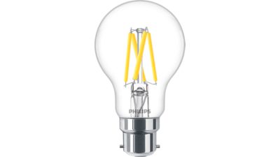 LED Διαφανής λαμπτήρας με νήμα 40W A60 B22