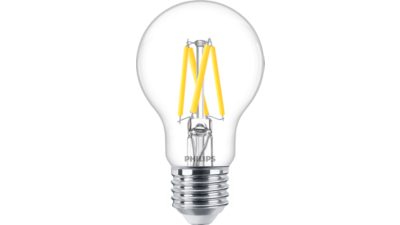 LED Lâmpada de filamento transparente 40 W A60 E27