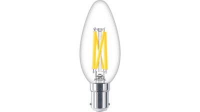 LED Filament Candle Clear 40W B35 B15