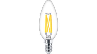 LED Прозрачна лампа тип „свещ“ с нажежаема жичка 60 W B35 E14