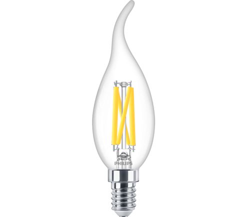 LED Filament-Kerzenlampe, transparent 40W BA35 E14 8719514324374 | Philips