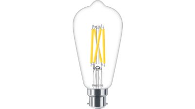 LED Filament Bulb Clear 60W ST64 B22