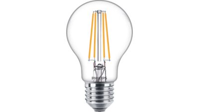 LED Hõõgniidiga värvitu pirn 60 W A60 E27, 6 tk