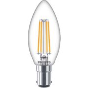 LED Ampoule flamme transparente &agrave; filament 40W B35 B15
