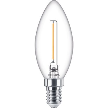 LED Filament-Kerzenlampe, transparent 15W B35 E14 | 8718699764210