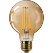 LED Bombilla de filamento &aacute;mbar 40&nbsp;W G80 E27 x2