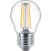 LED Vela de filamento transparente 40&nbsp;W P45 E27