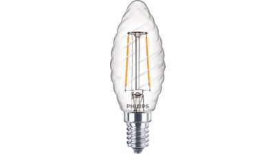 LED Lumânare cu filament transparentă 25 W filament ST35 E14