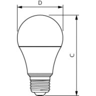 Dimension Drawing (with table) - 11A19/CNG/850/FR/P/E26/D 12/1CT