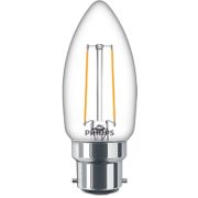 LED Filament Candle Clear 25W B35 B22