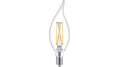LED Filament Candle Clear 40W BA11 E12 x3