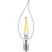 LED Filament Candle Clear 40W BA11 E12 x3