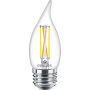 LED Vela de filamento transparente de 40&nbsp;W BA11 E26 x3