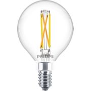 DEL Ampoule flamme transparente &agrave; filament G16.5 E12 x3, 40&nbsp;W